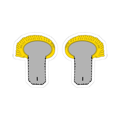 Epaulettes major (Military Rank) STICKER Vinyl Kiss-Cut Decal 4 Inch White - The Sticker Space