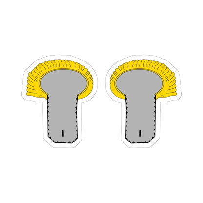 Epaulettes major (Military Rank) STICKER Vinyl Kiss-Cut Decal 6 Inch White - The Sticker Space