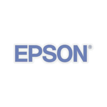 Epson (Seiko Epson Corporation) (Logo) STICKER Vinyl Kiss-Cut Decal 2 Inch Transparent - The Sticker Space