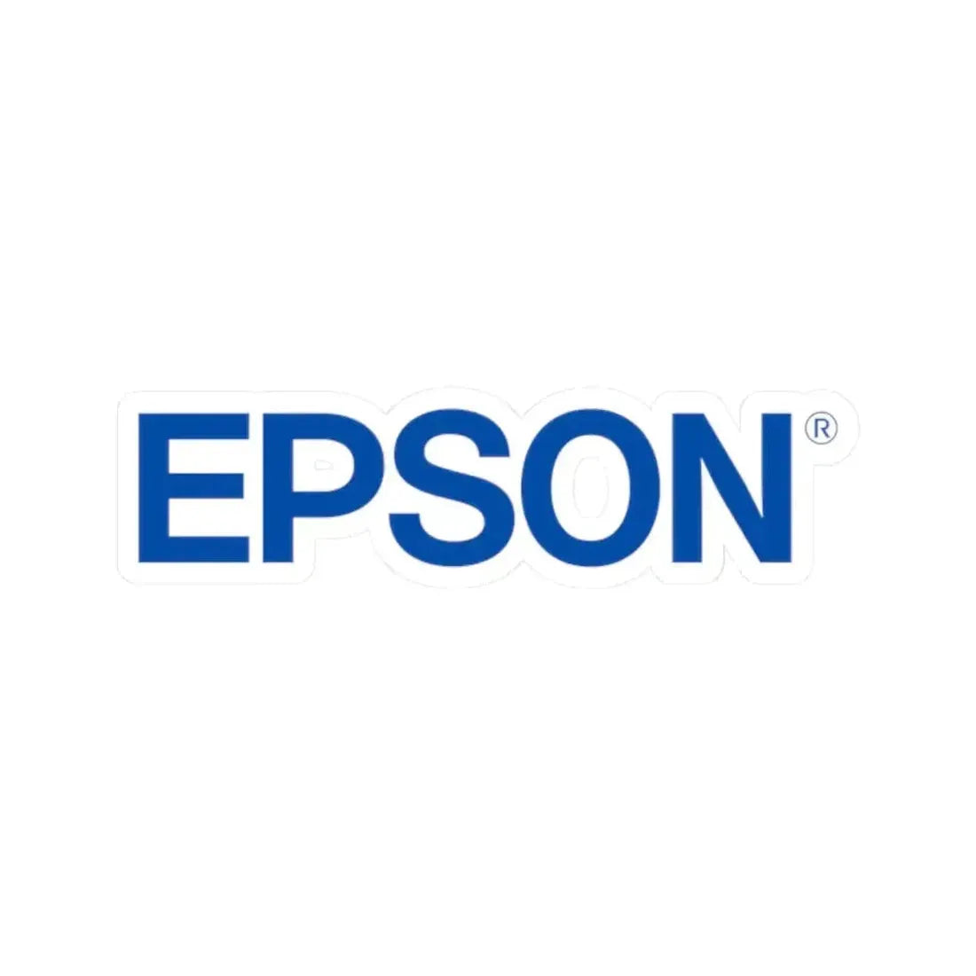 Epson (Seiko Epson Corporation) (Logo) STICKER Vinyl Kiss-Cut Decal 2 Inch White - The Sticker Space