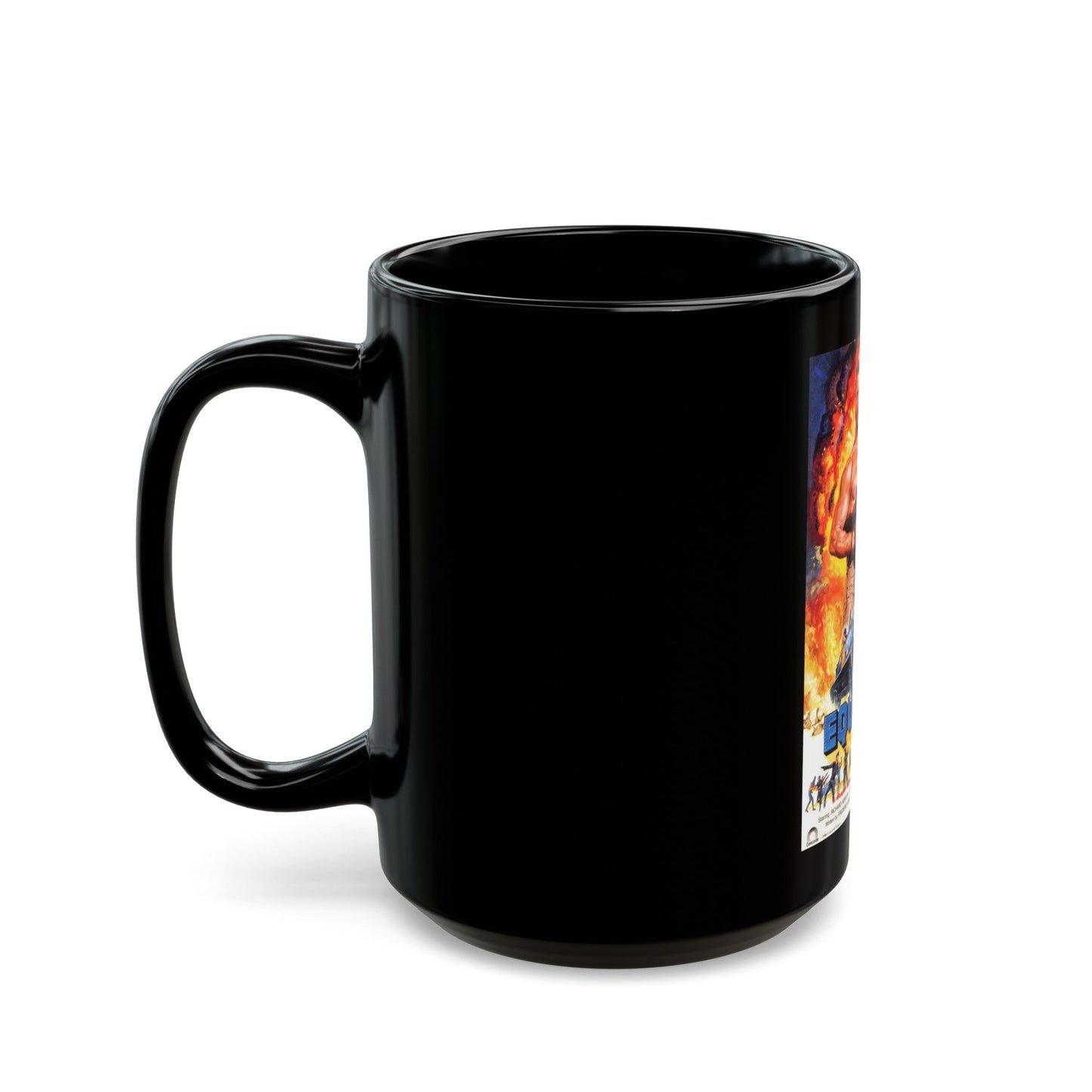 EQUALIZER 2000 1987 Movie Poster - Black Coffee Mug-The Sticker Space