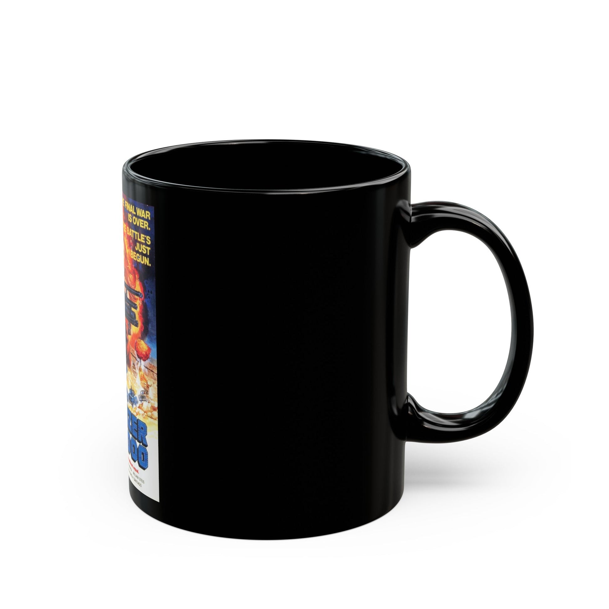 EQUALIZER 2000 1987 Movie Poster - Black Coffee Mug-The Sticker Space