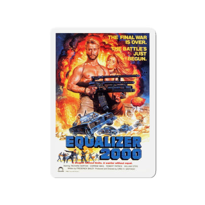 EQUALIZER 2000 1987 Movie Poster - Die-Cut Magnet-3" x 3"-The Sticker Space