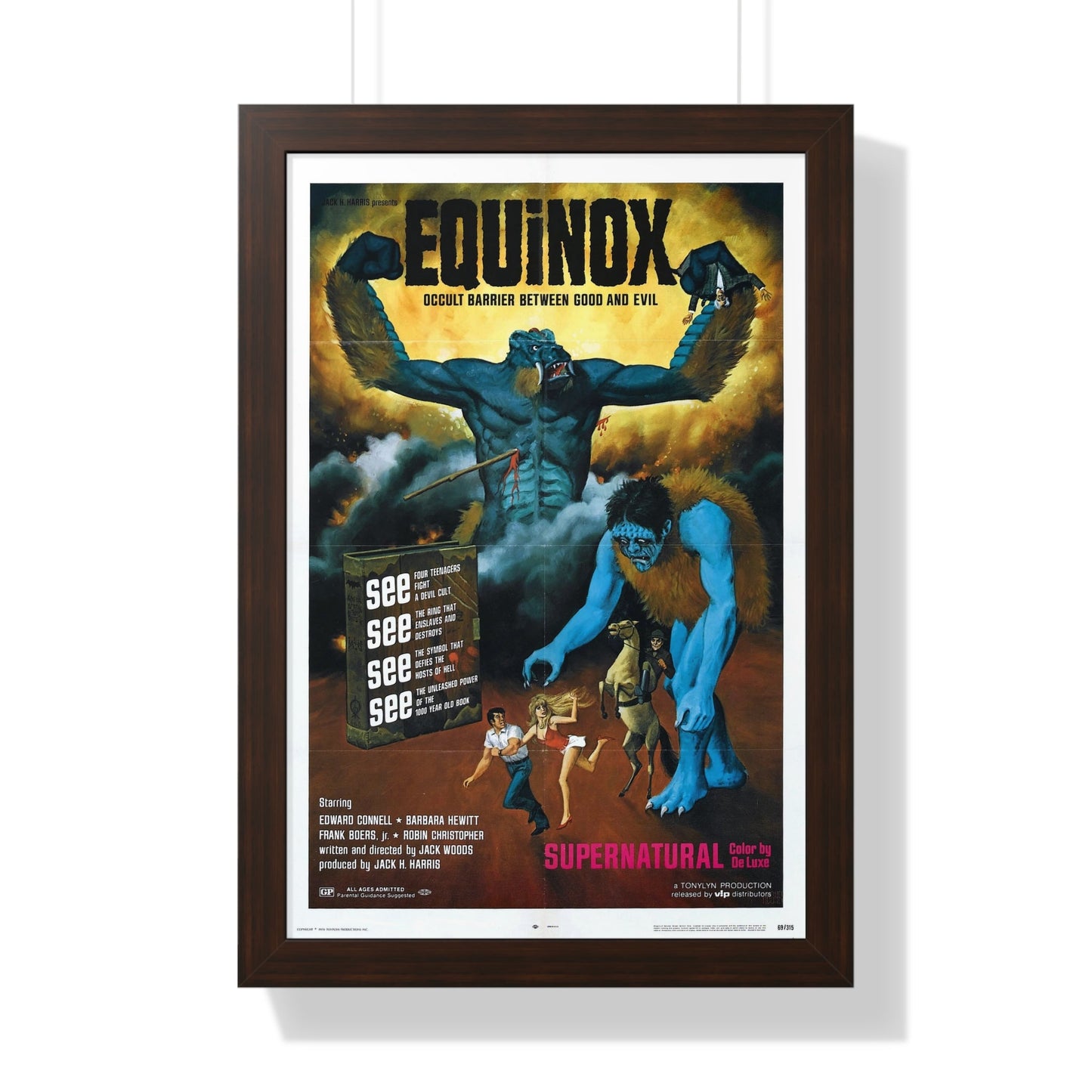 EQUINOX 1970 - Framed Movie Poster-16″ x 24″-The Sticker Space