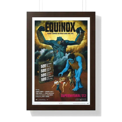 EQUINOX 1970 - Framed Movie Poster 16″ x 24″ Walnut - The Sticker Space