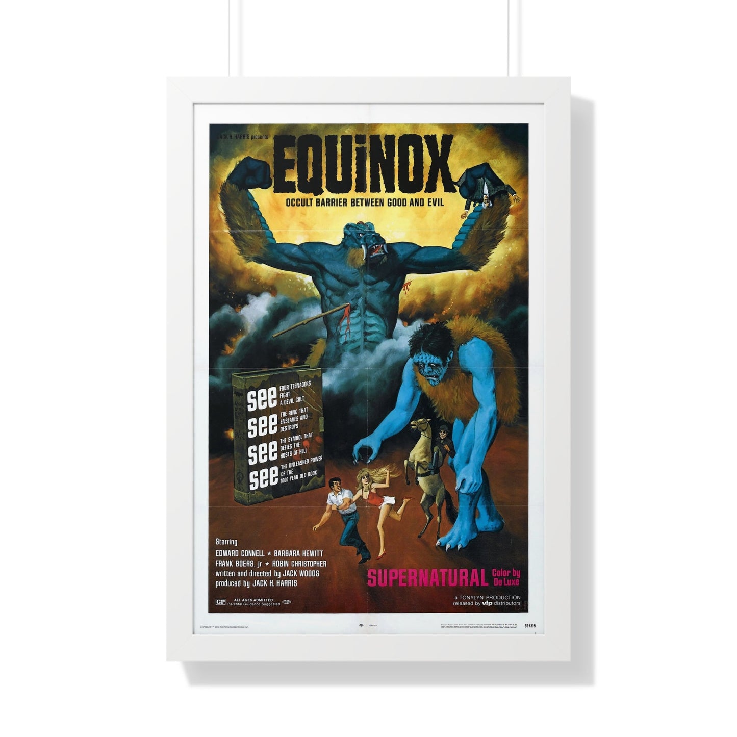 EQUINOX 1970 - Framed Movie Poster-20" x 30"-The Sticker Space