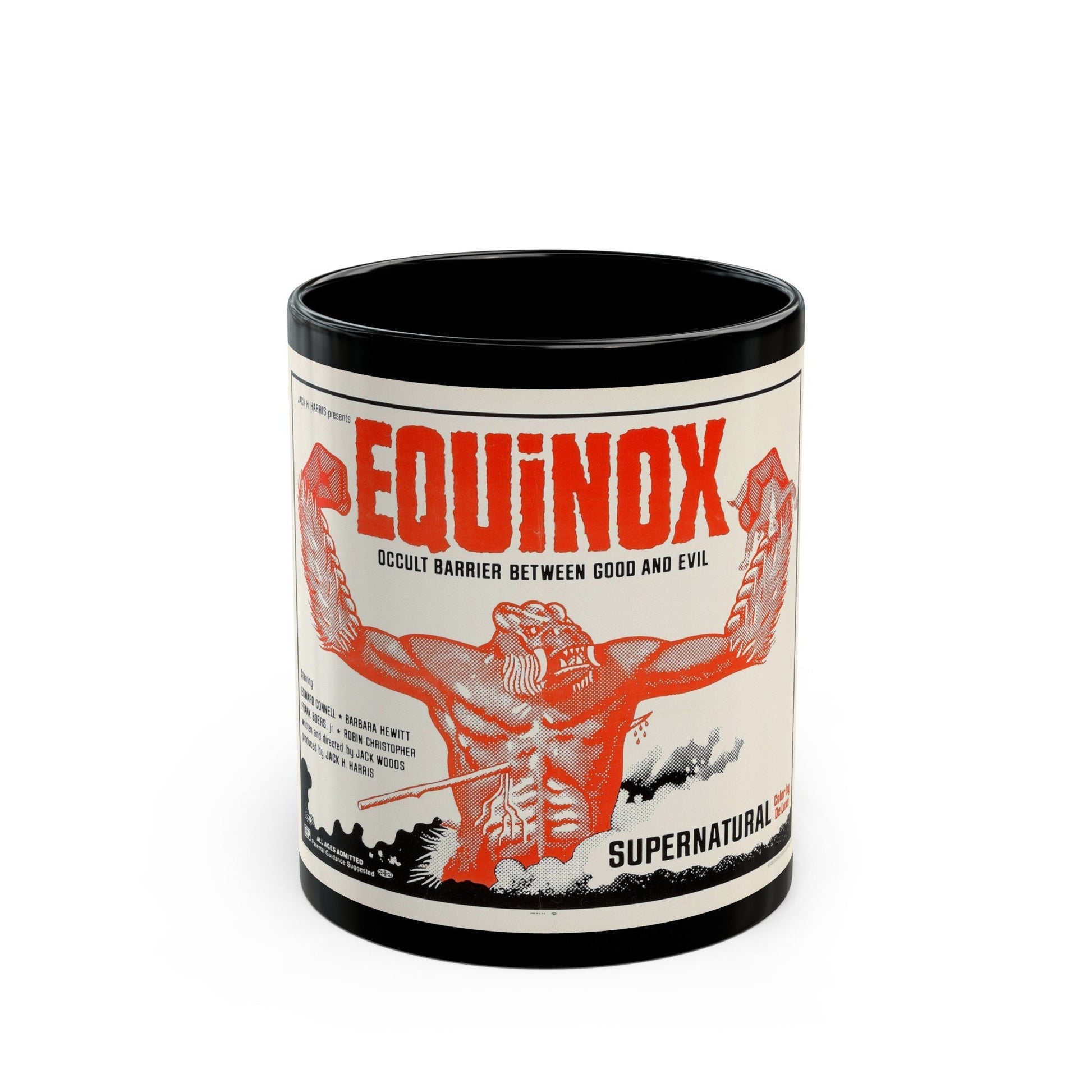 EQUINOX (2) 1970 Movie Poster - Black Coffee Mug-11oz-The Sticker Space