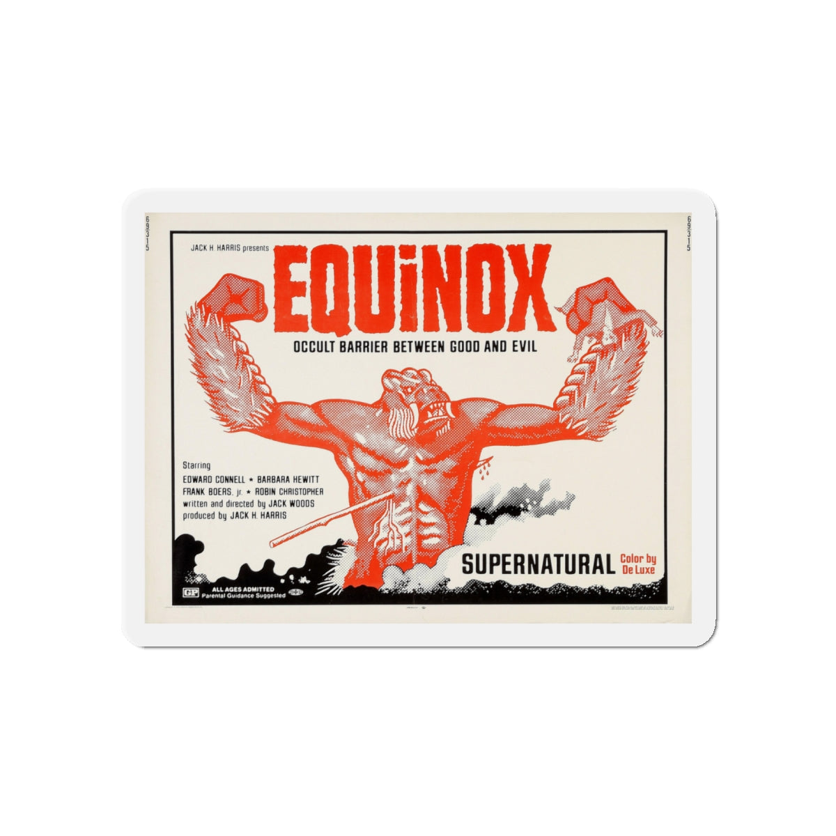 EQUINOX (2) 1970 Movie Poster - Die-Cut Magnet-5" x 5"-The Sticker Space