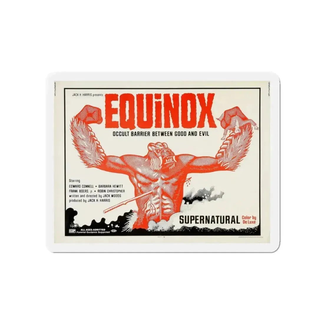 EQUINOX (2) 1970 Movie Poster - Refrigerator Magnet - The Sticker Space