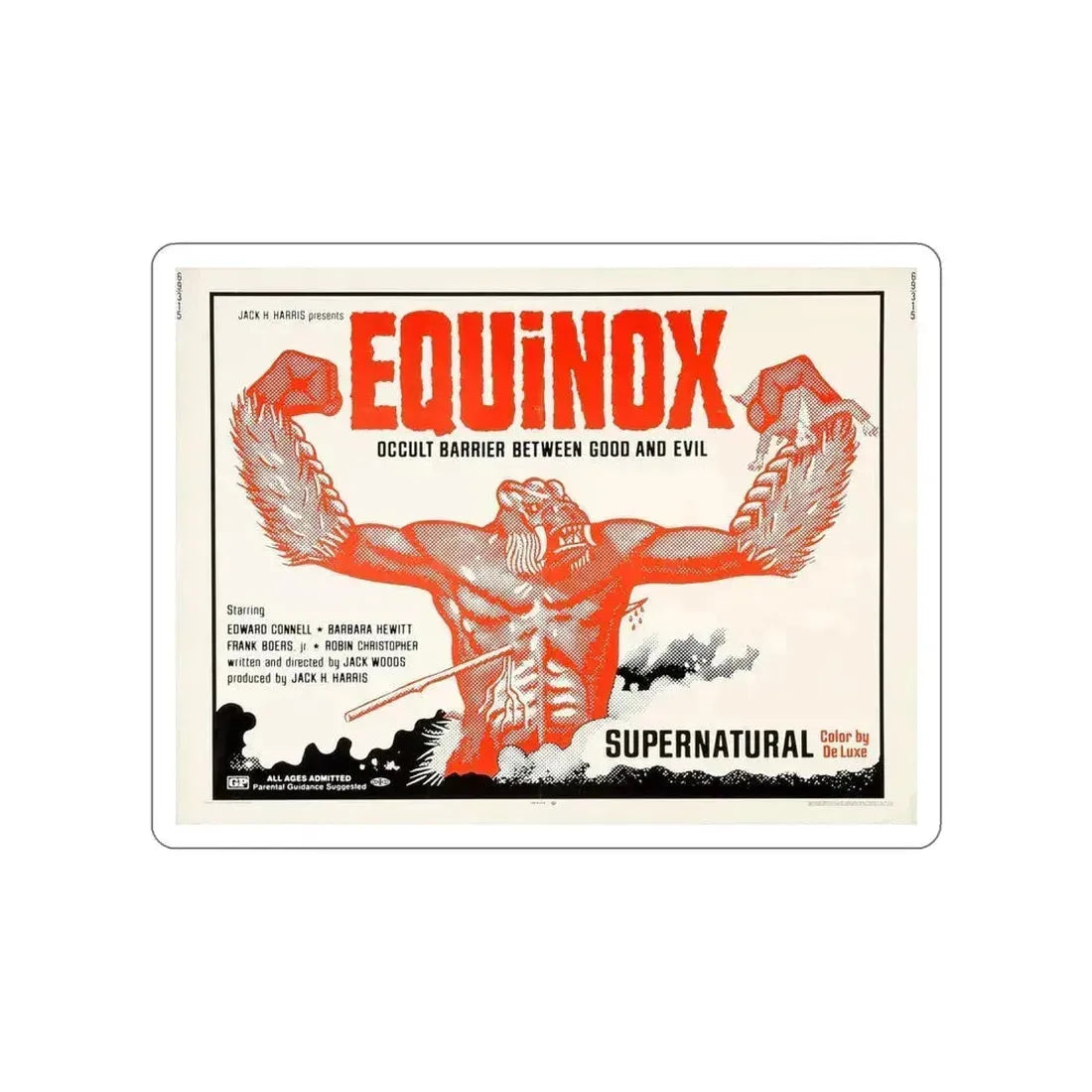 EQUINOX (2) 1970 Movie Poster STICKER Vinyl Die-Cut Decal 5 Inch - The Sticker Space