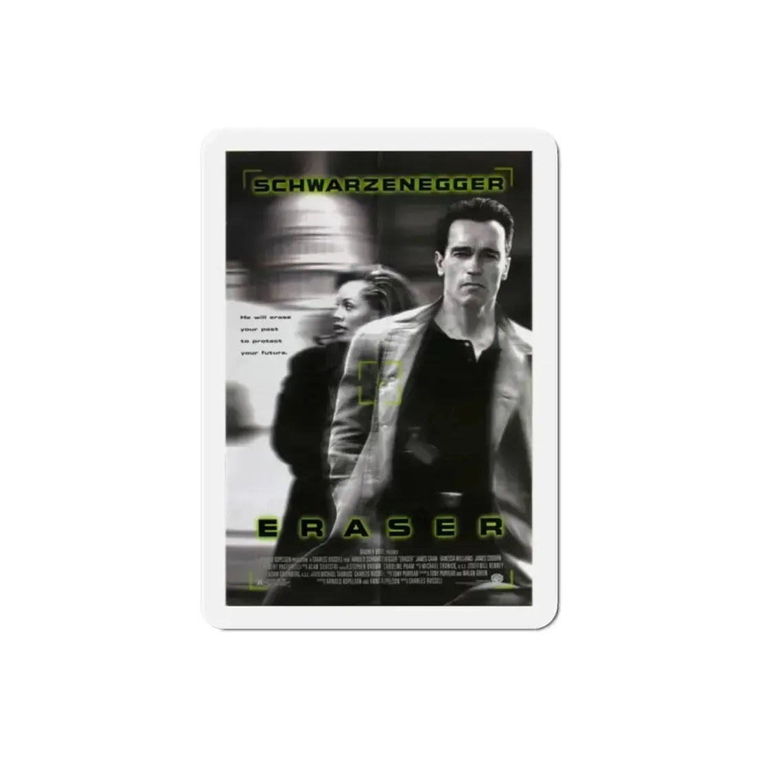 Eraser 1996 Movie Poster Refrigerator Magnet 2 Inch - The Sticker Space
