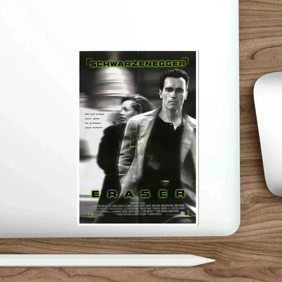 Eraser 1996 Movie Poster STICKER Vinyl Die-Cut Decal - The Sticker Space