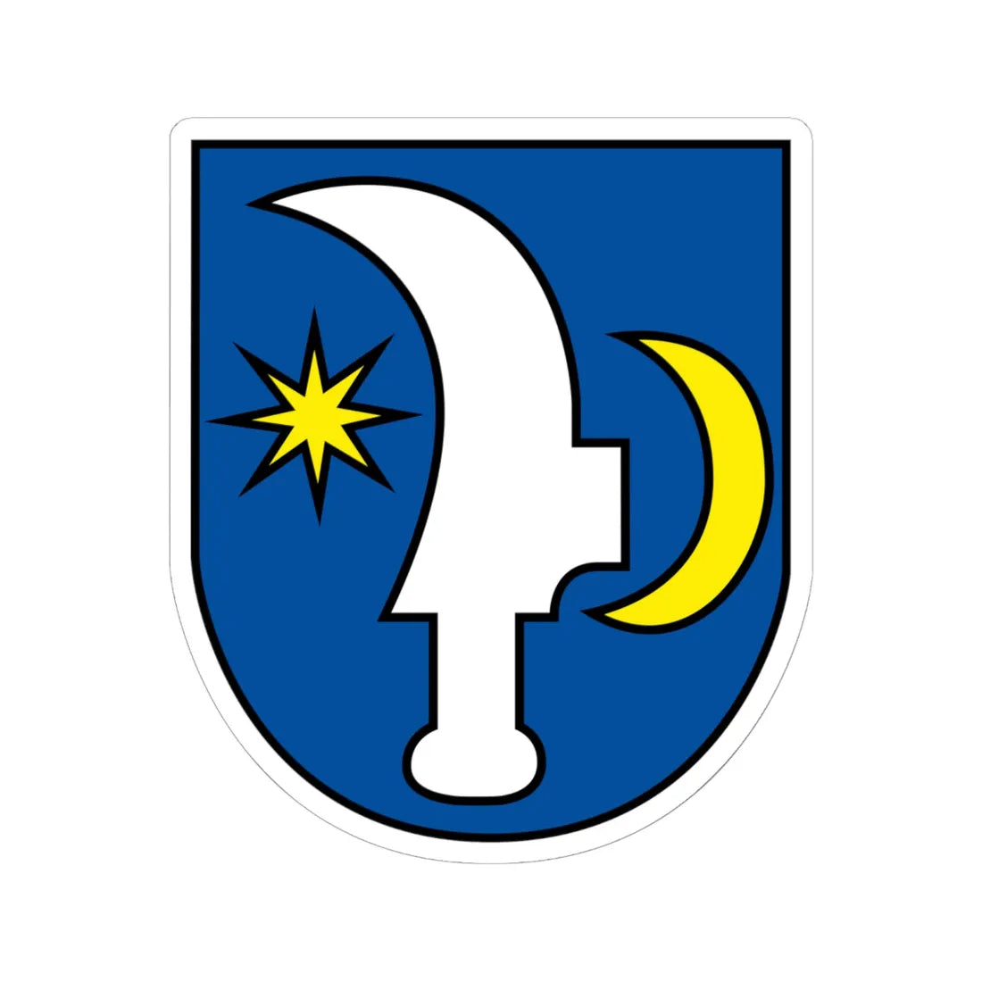 Erb obce Vinné (Slovakia) (Coat of Arms) STICKER Vinyl Kiss-Cut Decal - The Sticker Space