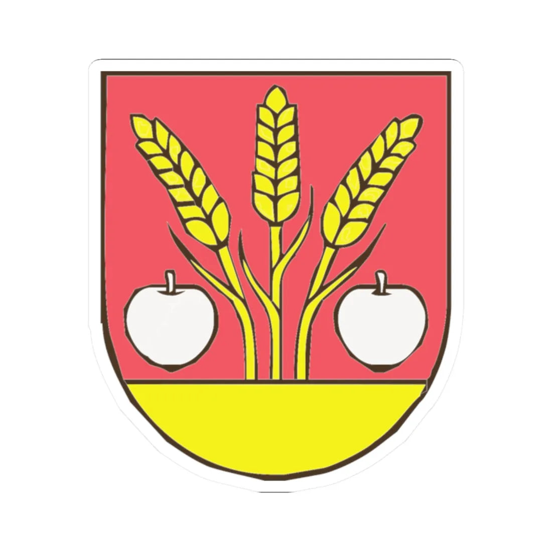 Erb Stankovce (Slovakia) (Coat of Arms) STICKER Vinyl Kiss-Cut Decal 2 Inch White - The Sticker Space
