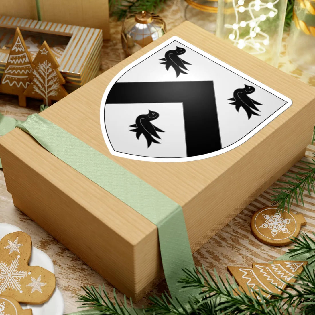 Ergham arms (England) (Coat of Arms) STICKER Vinyl Kiss-Cut Decal - The Sticker Space