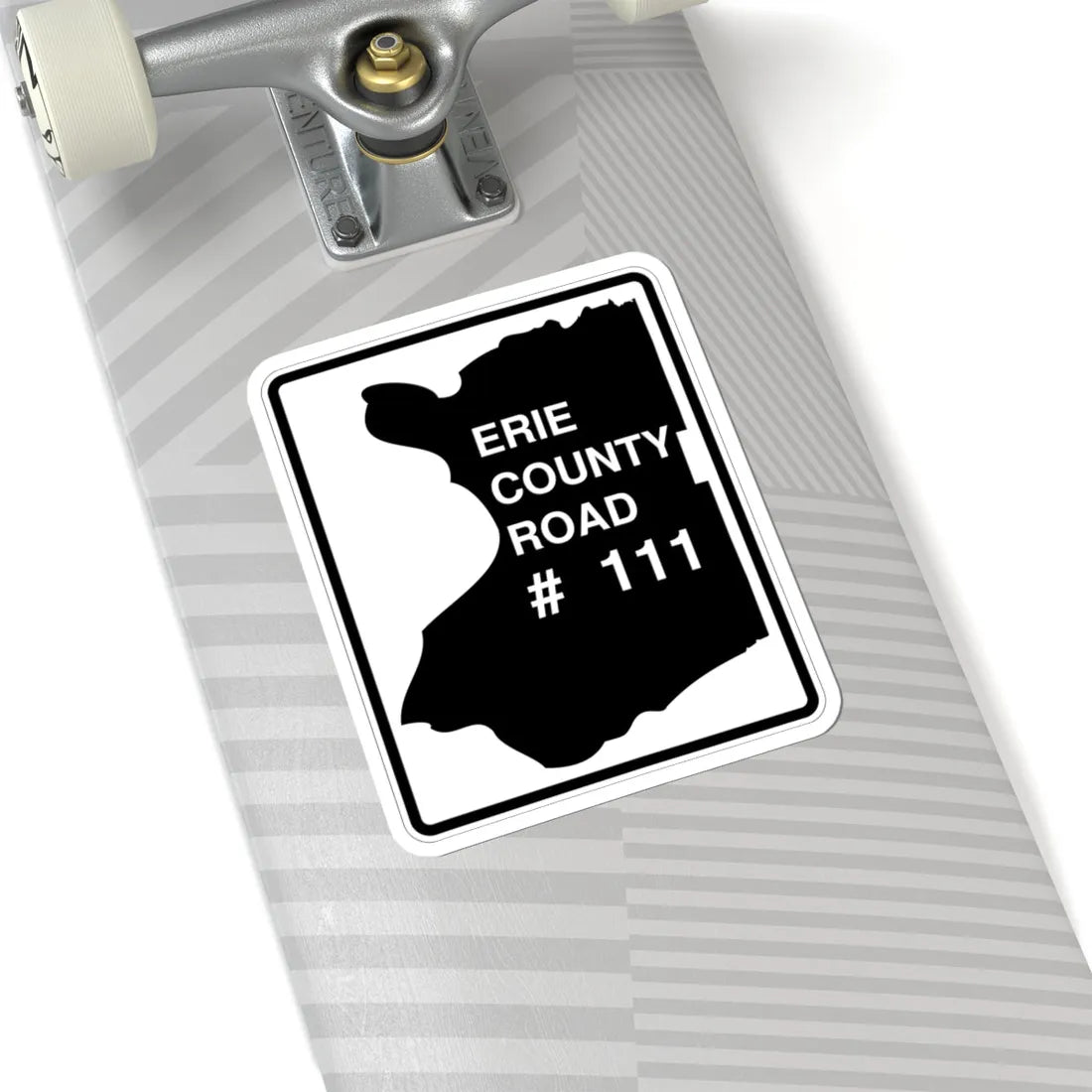 Erie County 111 NY (New York) (Road Sign) STICKER Vinyl Kiss-Cut Decal - The Sticker Space