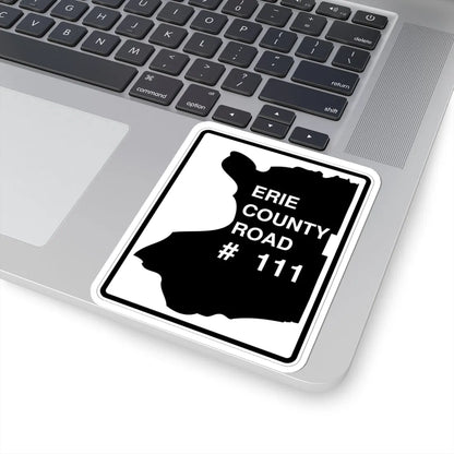 Erie County 111 NY (New York) (Road Sign) STICKER Vinyl Kiss-Cut Decal - The Sticker Space