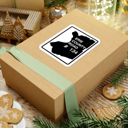 Erie County 134 NY (New York) (Road Sign) STICKER Vinyl Kiss-Cut Decal - The Sticker Space