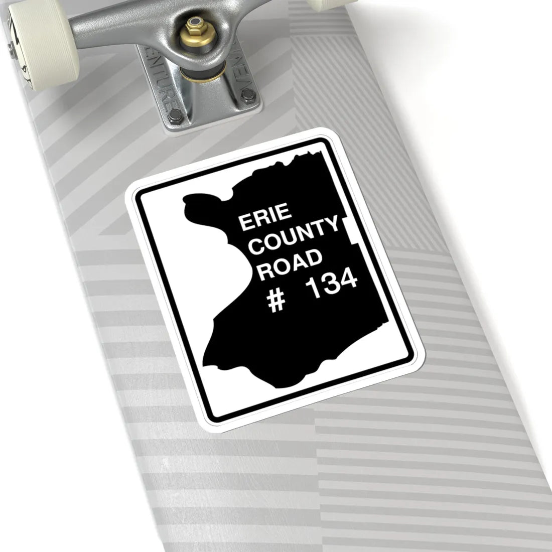 Erie County 134 NY (New York) (Road Sign) STICKER Vinyl Kiss-Cut Decal - The Sticker Space