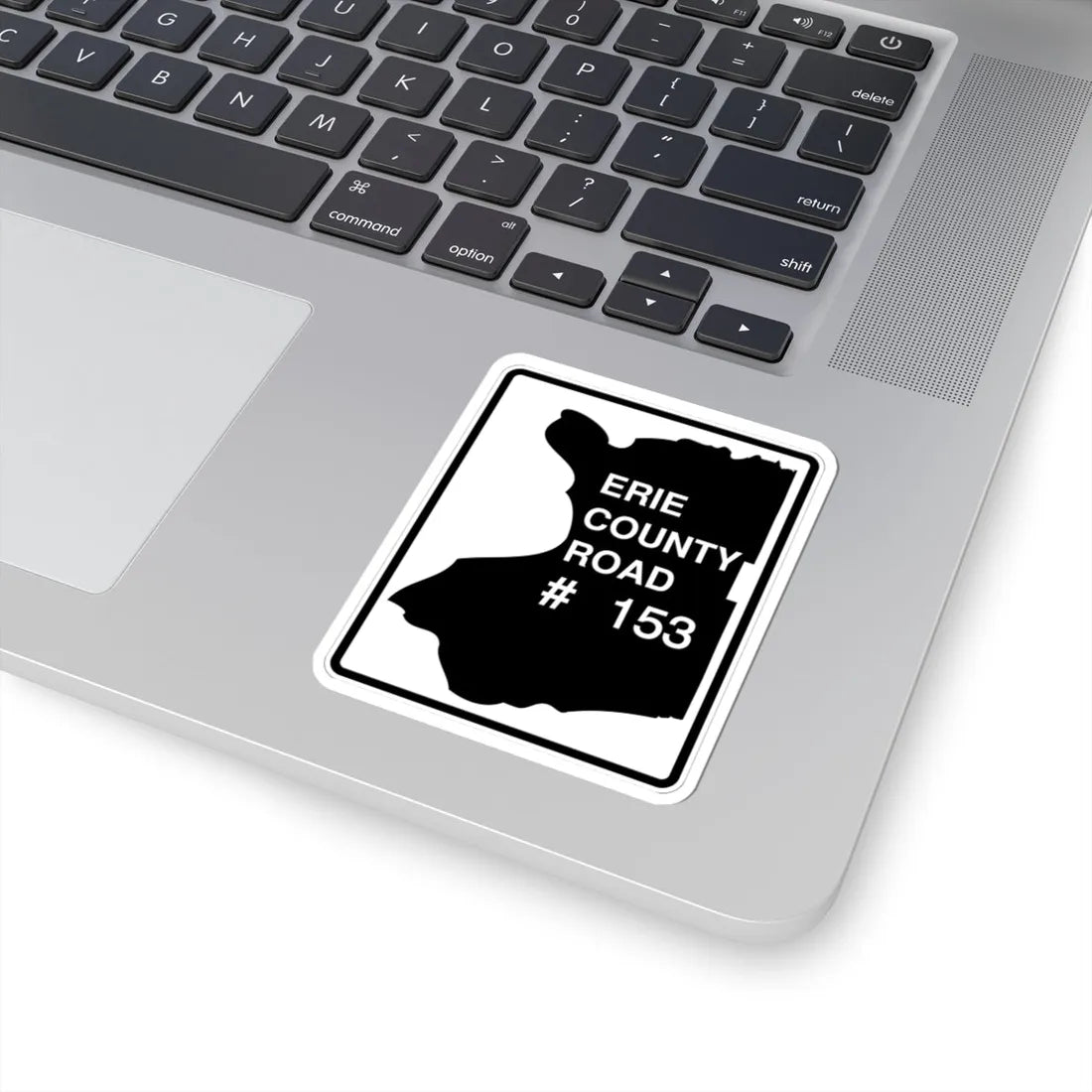 Erie County 153 NY (New York) (Road Sign) STICKER Vinyl Kiss-Cut Decal - The Sticker Space