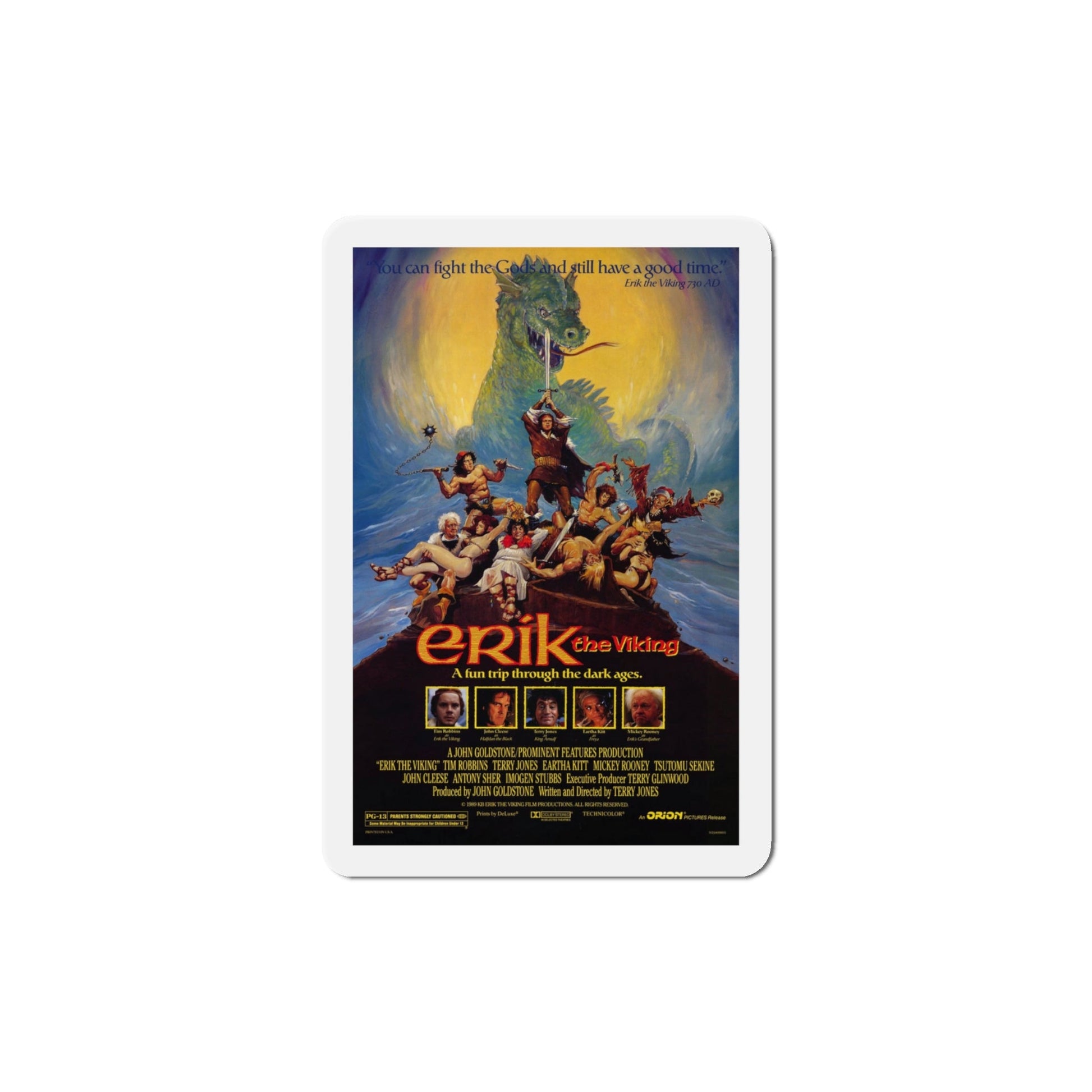 Erik the Viking 1989 Movie Poster Die-Cut Magnet-The Sticker Space