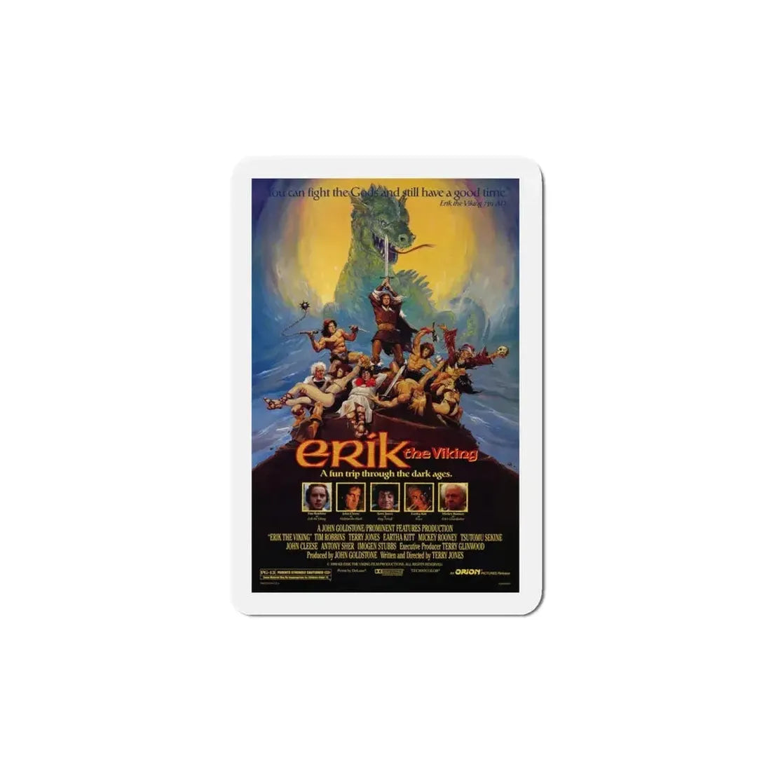 Erik the Viking 1989 Movie Poster Refrigerator Magnet - The Sticker Space