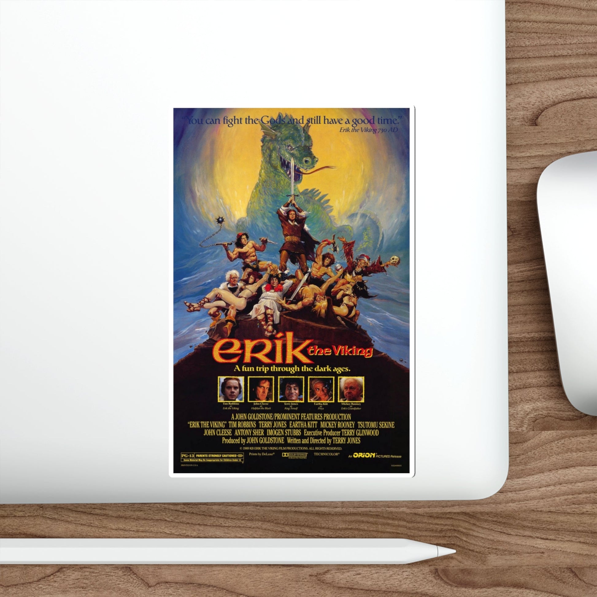 Erik the Viking 1989 Movie Poster STICKER Vinyl Die-Cut Decal-The Sticker Space