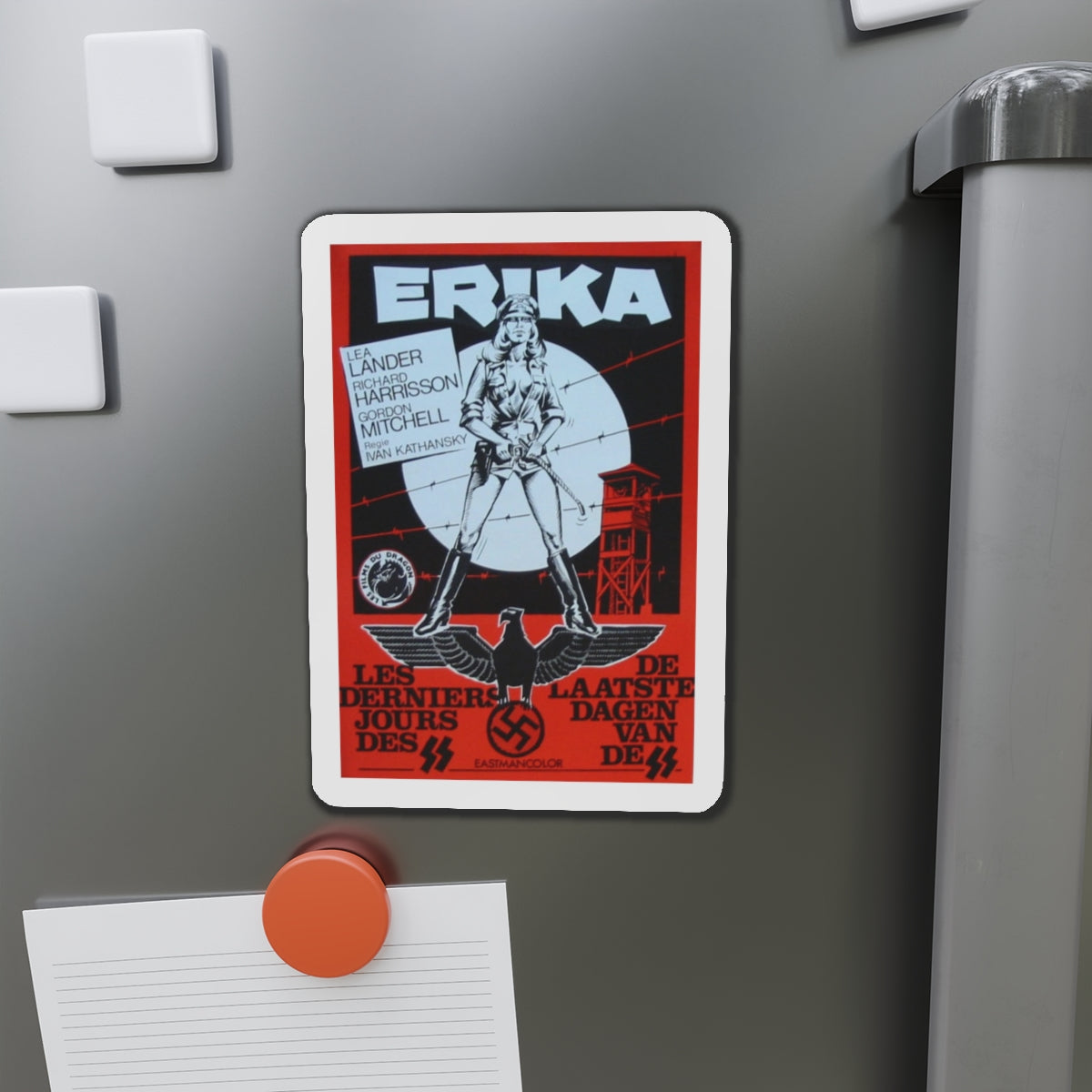 ERIKA (ACHTUNG DESERT TIGERS) 1977 Movie Poster - Die-Cut Magnet-The Sticker Space