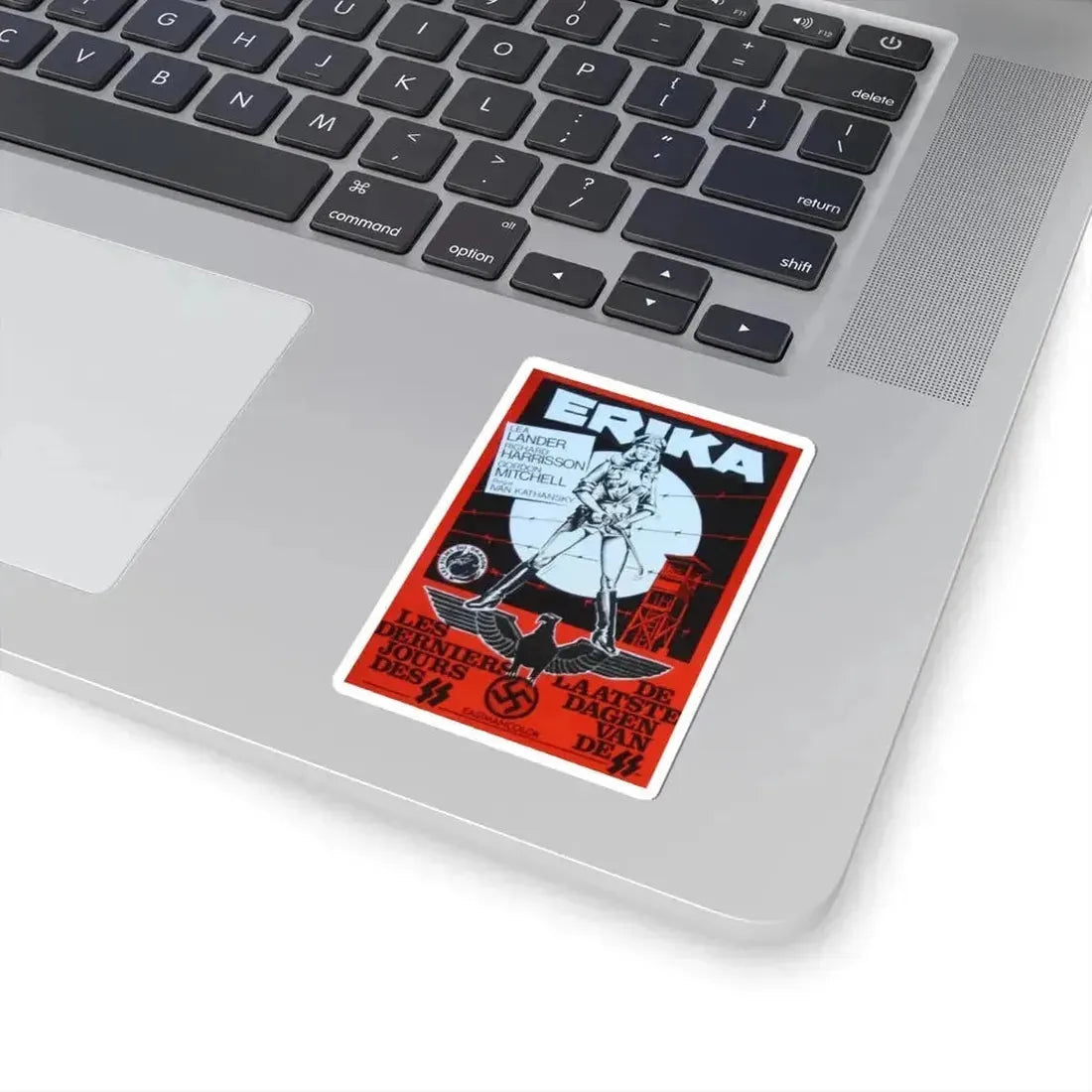 ERIKA (ACHTUNG DESERT TIGERS) 1977 Movie Poster - STICKER Vinyl Kiss-Cut Decal - The Sticker Space