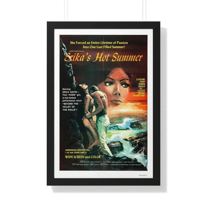 ERIKA'S HOT SUMMER 1971 - Framed Movie Poster 20" x 30" Black - The Sticker Space