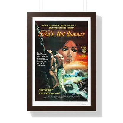 ERIKA'S HOT SUMMER 1971 - Framed Movie Poster - The Sticker Space