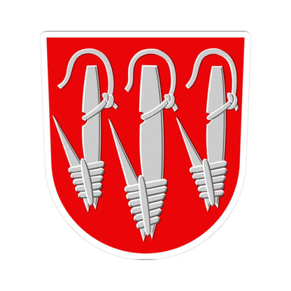 Eräjärvi.vaakuna (Finland) (Coat of Arms) STICKER Vinyl Kiss-Cut Decal 3 Inch White - The Sticker Space