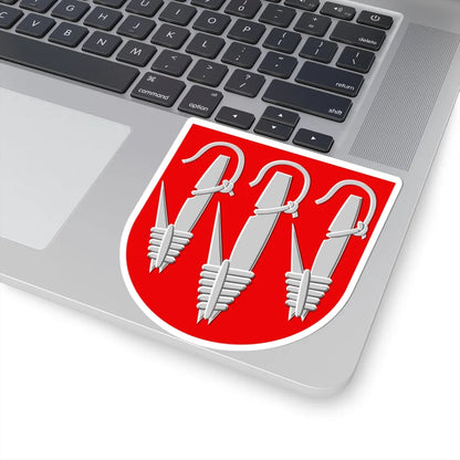Eräjärvi.vaakuna (Finland) (Coat of Arms) STICKER Vinyl Kiss-Cut Decal - The Sticker Space