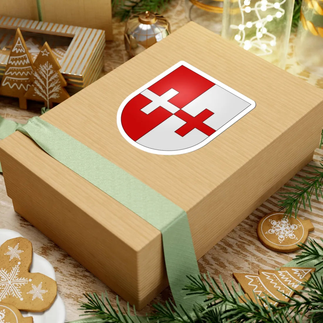 Ernen-coat of arms (Switzerland) (Coat of Arms) STICKER Vinyl Kiss-Cut Decal - The Sticker Space