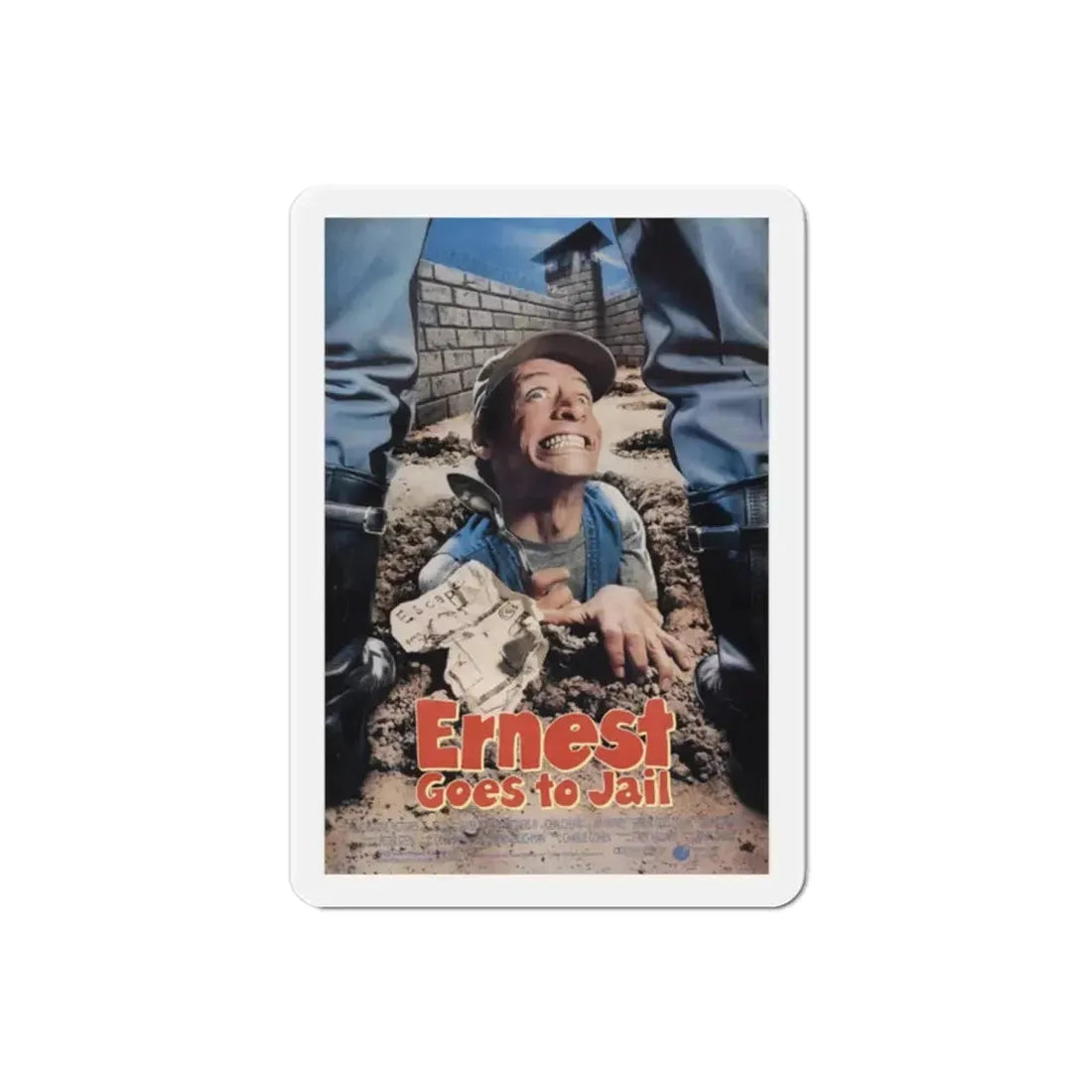 Ernest Goes to Jail 1990 Movie Poster Refrigerator Magnet - The Sticker Space