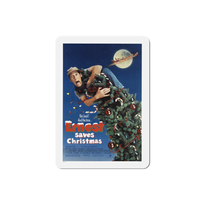 Ernest Saves Christmas 1988 Movie Poster Die-Cut Magnet-2" x 2"-The Sticker Space