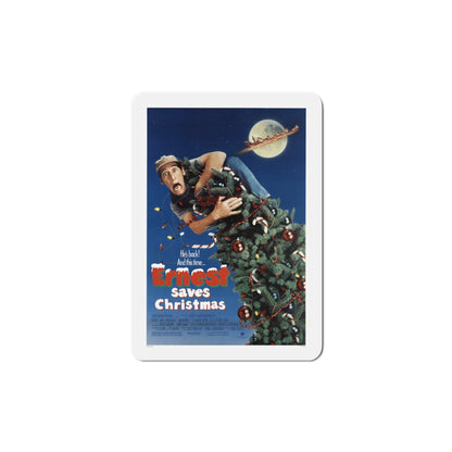 Ernest Saves Christmas 1988 Movie Poster Die-Cut Magnet-5" x 5"-The Sticker Space