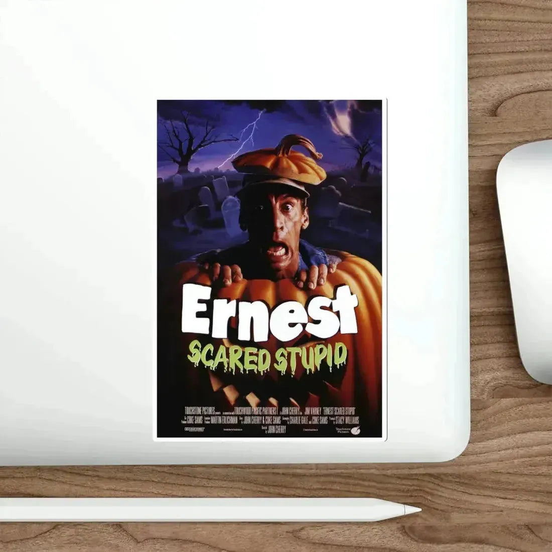 Ernest Scared Stupid 1991 Movie Poster STICKER Vinyl Die-Cut Decal - The Sticker Space