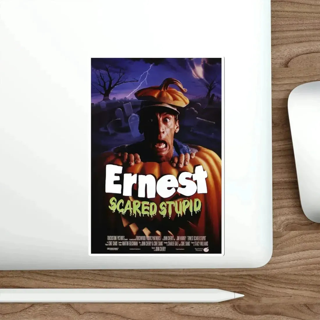 Ernest Scared Stupid 1991 Movie Poster STICKER Vinyl Die-Cut Decal - The Sticker Space