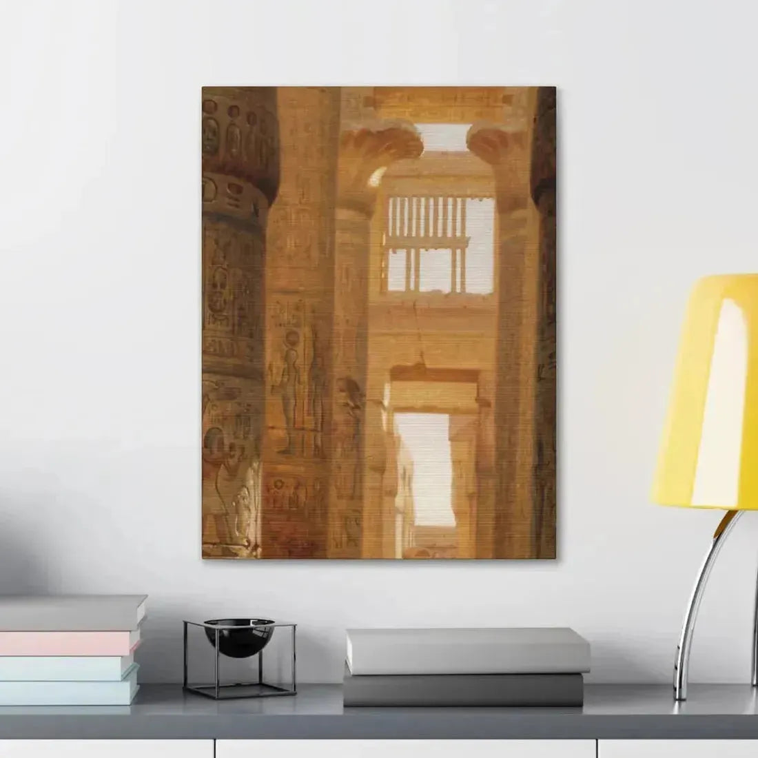 Ernst Carl Eugen Koerner (1846-1927) The Temple Of Karnak The Great Hypostyle Hall - 1890 - Canvas Wall Art - The Sticker Space