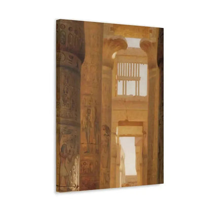 Ernst Carl Eugen Koerner (1846-1927) The Temple Of Karnak The Great Hypostyle Hall - 1890 - Canvas Wall Art - The Sticker Space