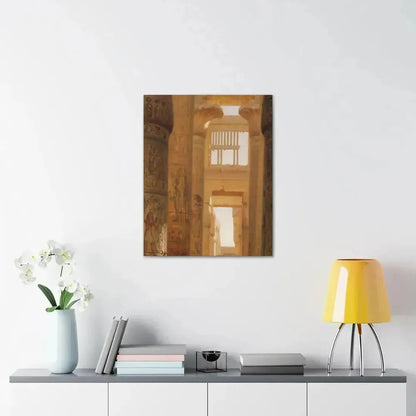 Ernst Carl Eugen Koerner (1846-1927) The Temple Of Karnak The Great Hypostyle Hall - 1890 - Canvas Wall Art - The Sticker Space