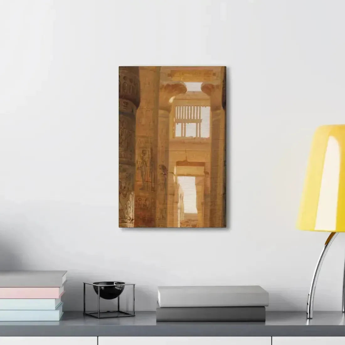 Ernst Carl Eugen Koerner (1846-1927) The Temple Of Karnak The Great Hypostyle Hall - 1890 - Canvas Wall Art - The Sticker Space