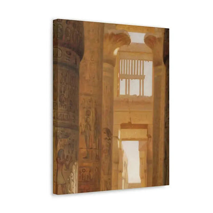 Ernst Carl Eugen Koerner (1846-1927) The Temple Of Karnak The Great Hypostyle Hall - 1890 - Canvas Wall Art - The Sticker Space