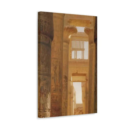 Ernst Carl Eugen Koerner (1846-1927) The Temple Of Karnak The Great Hypostyle Hall - 1890 - Canvas Wall Art - The Sticker Space