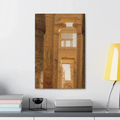 Ernst Carl Eugen Koerner (1846-1927) The Temple Of Karnak The Great Hypostyle Hall - 1890 - Canvas Wall Art - The Sticker Space