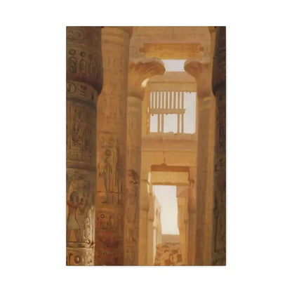 Ernst Carl Eugen Koerner (1846-1927) The Temple Of Karnak The Great Hypostyle Hall - 1890 - Canvas Wall Art - The Sticker Space