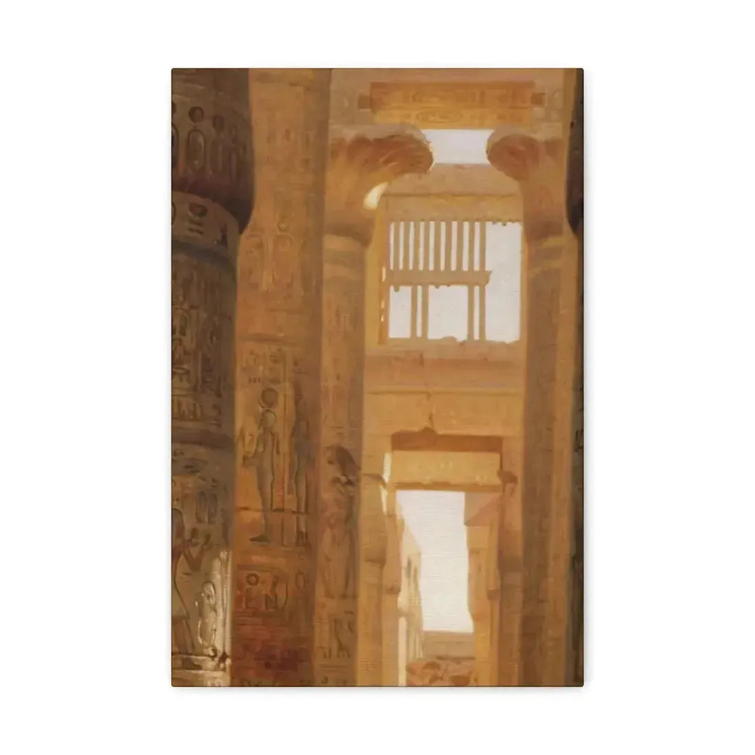 Ernst Carl Eugen Koerner (1846-1927) The Temple Of Karnak The Great Hypostyle Hall - 1890 - Canvas Wall Art - The Sticker Space