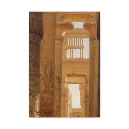 Ernst Carl Eugen Koerner (1846-1927) The Temple Of Karnak The Great Hypostyle Hall - 1890 - Canvas Wall Art - The Sticker Space