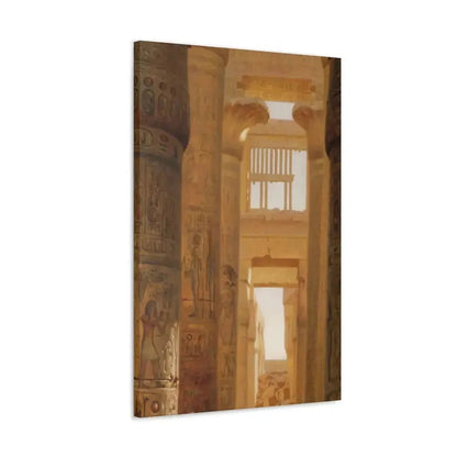 Ernst Carl Eugen Koerner (1846-1927) The Temple Of Karnak The Great Hypostyle Hall - 1890 - Canvas Wall Art - The Sticker Space